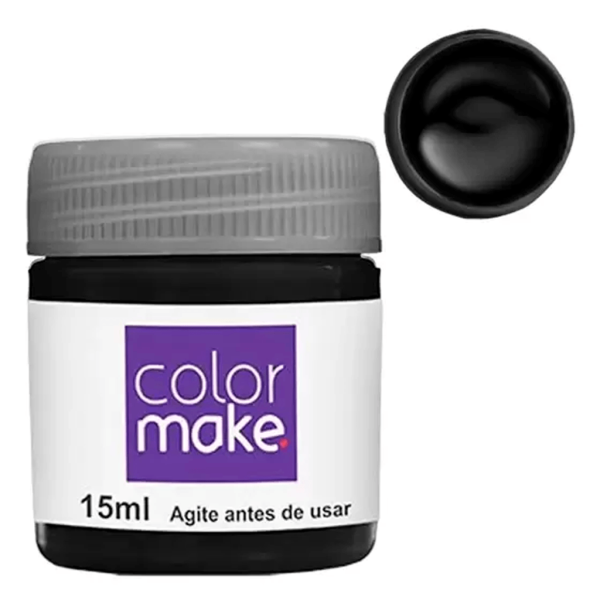 Encontraproduto.com.br - Tinta blush liquida 15ml preto color make
