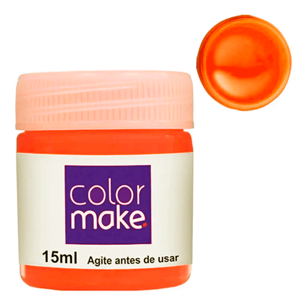 Encontraproduto.com.br - Tinta blush liquida 15ml laranja color make