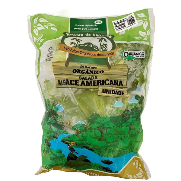 Alface Americana RECANTO DA NATUREZA Orgânico un