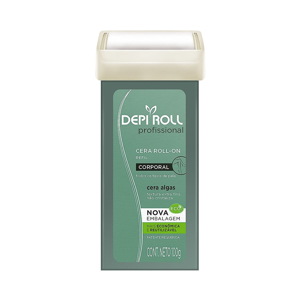 Encontraproduto.com.br - DEPI ROLL PROFISSI ROLLON REFIL CERA CORPORAL ALGAS 100 G x 1