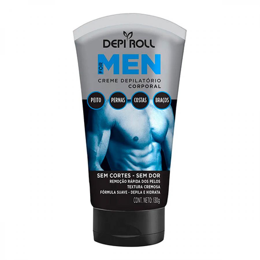 Encontraproduto.com.br - Creme Depilatorio Corporal 130g Men - Depi Roll