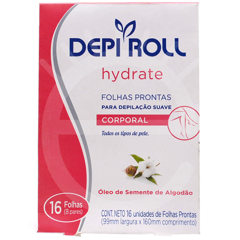 Encontraproduto.com.br - Lenços Prontos Depilatorios Depi Roll-On Corporal 8 Pares - Depi Roll