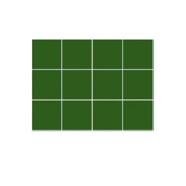 Pastilha 10x10 Verde Cx1.95 Strufaldi