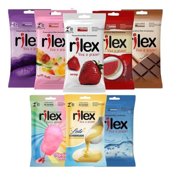 Preservativo Rilex Morango com 3 Unidades
