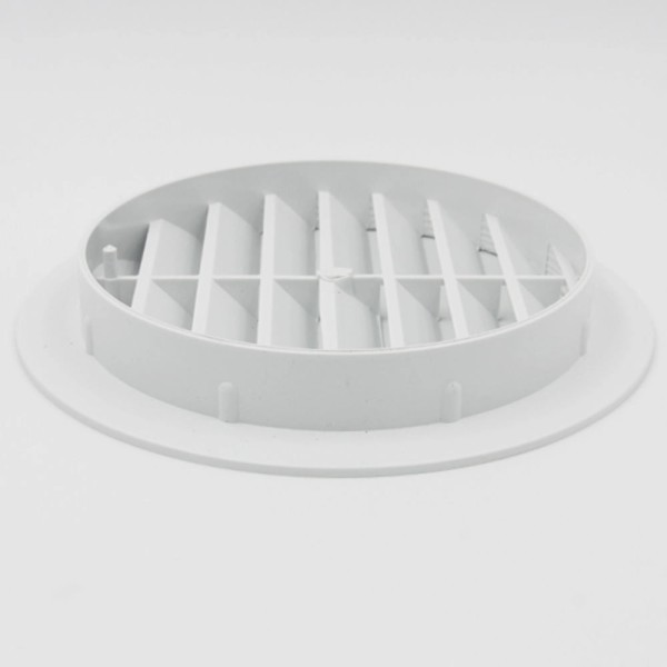 Encontraproduto.com.br - Grade de Saída Fixa Arkit Redonda para Duto de 5’’ 125mm S125 Branca
