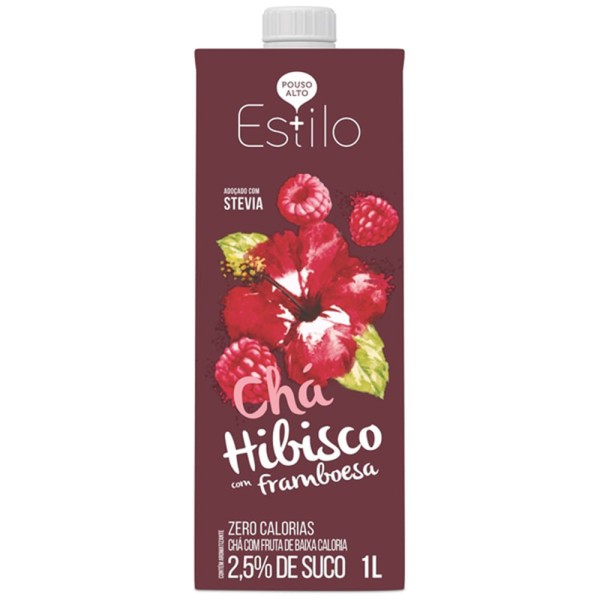 Chá Pronto Estilo Hibisco com Framboesa 1l