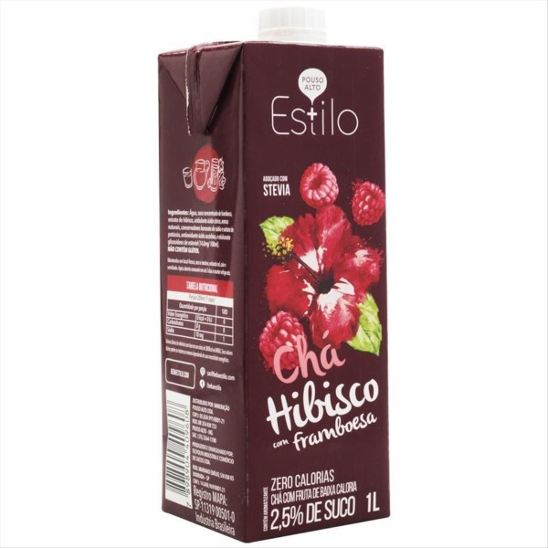 Encontraproduto.com.br - Chá Pronto Estilo Hibisco com Framboesa 1l