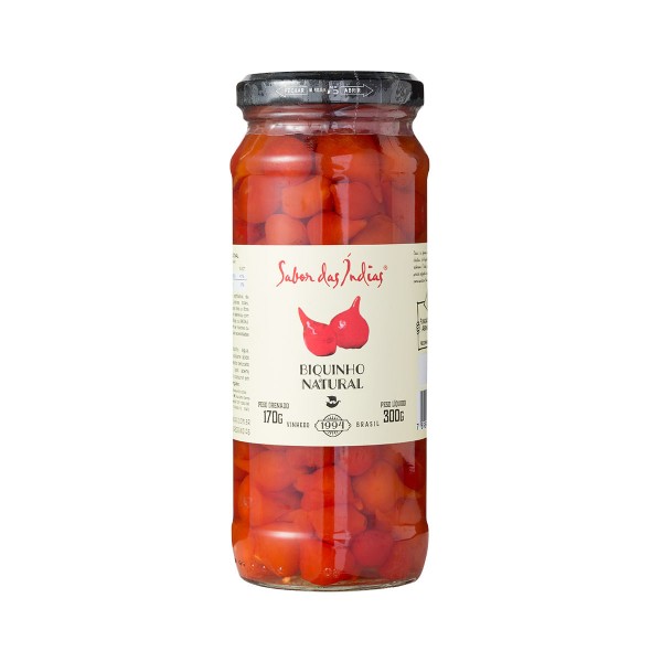 Encontraproduto.com.br - Pimenta Sabor das Índias Biquinho Natural 170g