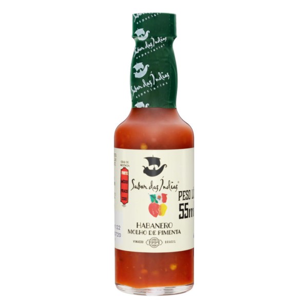 Encontraproduto.com.br - Molho Pimenta Habanero Sabor das Índias 55ml