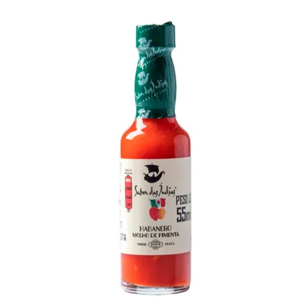 Encontraproduto.com.br - Molho Pimenta Habanero Sabor das Índias 55ml