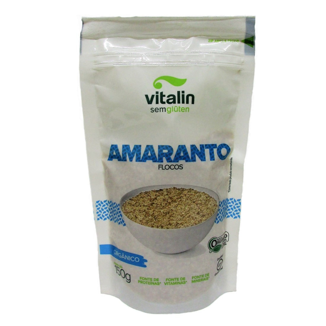 Encontraproduto.com.br - Flocos de Amaranto Vitalin Orgânico Pouch 150g