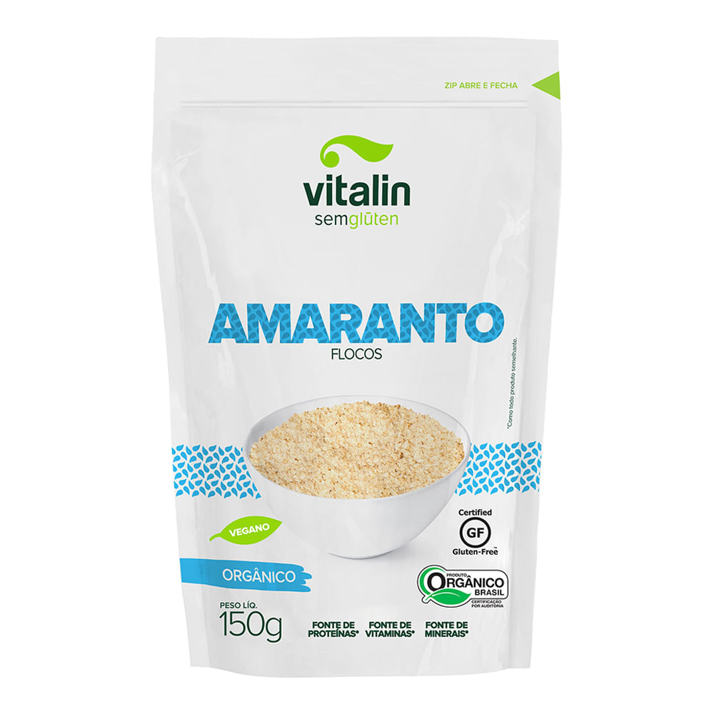 Encontraproduto.com.br - Flocos de Amaranto Vitalin Orgânico Pouch 150g