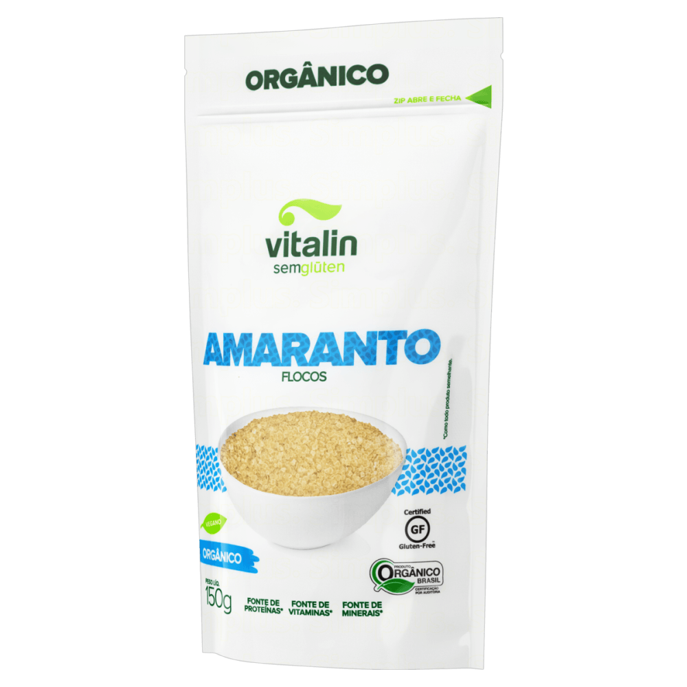 Encontraproduto.com.br - Flocos de Amaranto Vitalin Orgânico Pouch 150g
