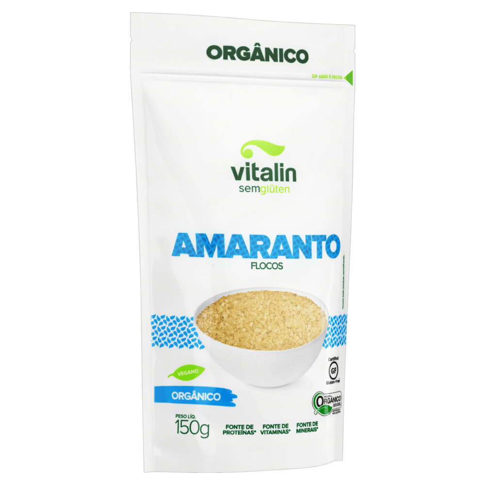 Encontraproduto.com.br - Flocos de Amaranto Vitalin Orgânico Pouch 150g