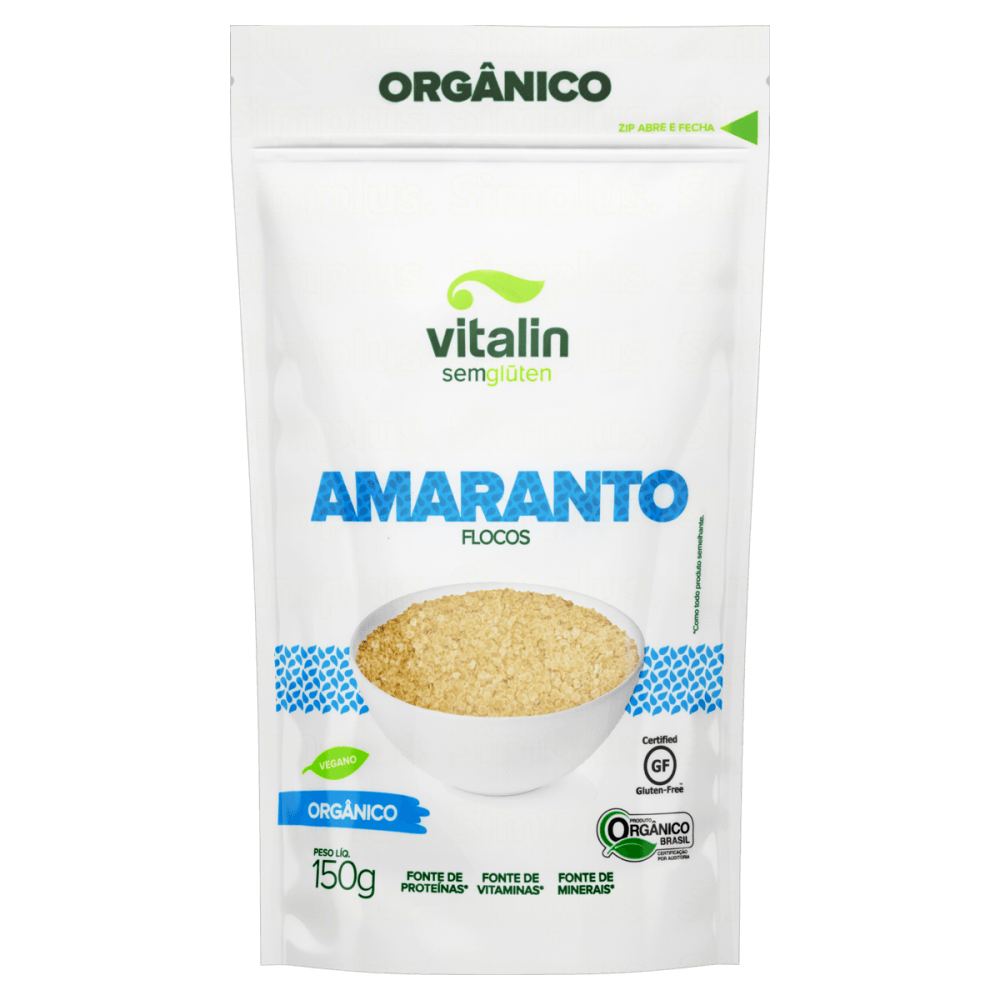 Encontraproduto.com.br - Flocos de Amaranto Vitalin Orgânico Pouch 150g