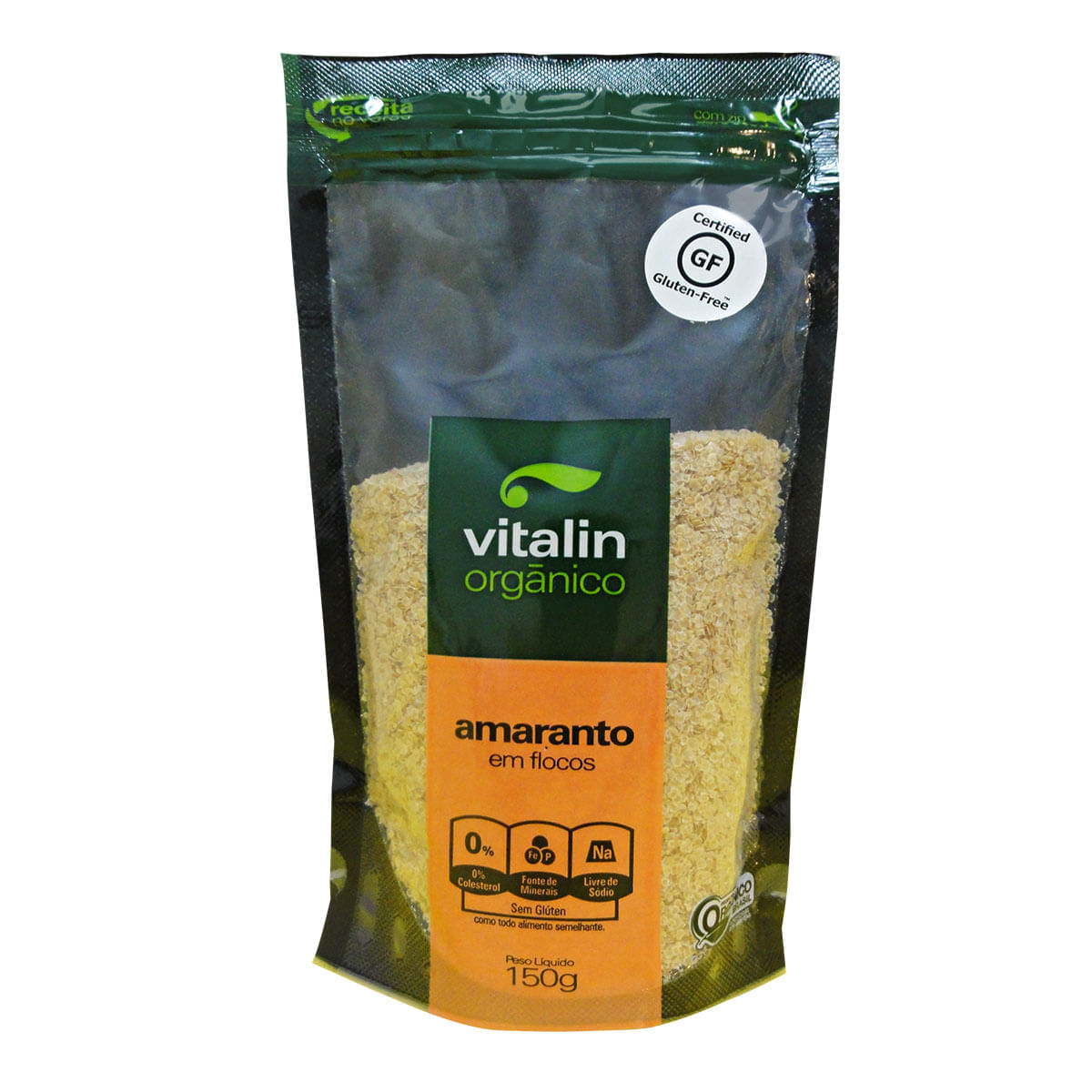 Encontraproduto.com.br - Flocos de Amaranto Vitalin Orgânico Pouch 150g