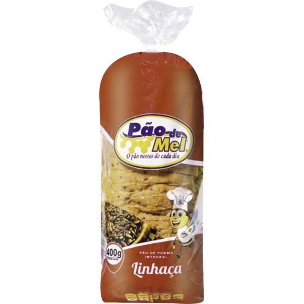 Encontraproduto.com.br - Pão de Forma Pão de Mel Integral Linhaça Pacote com 400g