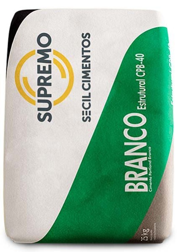 Cimento Estrutural Supremo CPB40 Branco 25kg