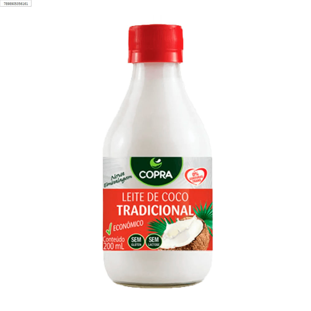 Encontraproduto.com.br - Leite De Coco Tradicional Copra 200ml Marca Importação