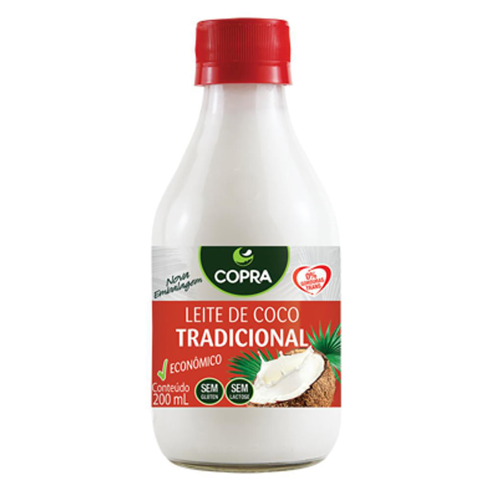 Encontraproduto.com.br - Leite De Coco Tradicional Copra 200ml Marca Importação
