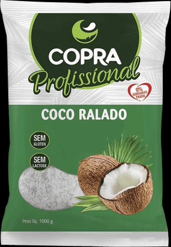 Encontraproduto.com.br - Coco Ralado Médio Úmido E Adoçado 1kg - Copra