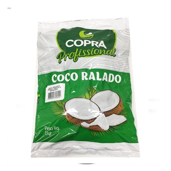 Encontraproduto.com.br - Coco Ralado Médio Úmido E Adoçado 1kg - Copra