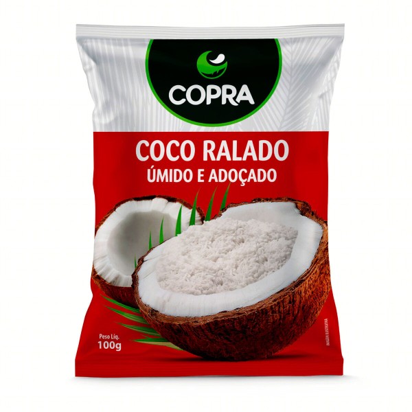 Encontraproduto.com.br - Coco Ralado Úmido e Adoçado Copra 100 g