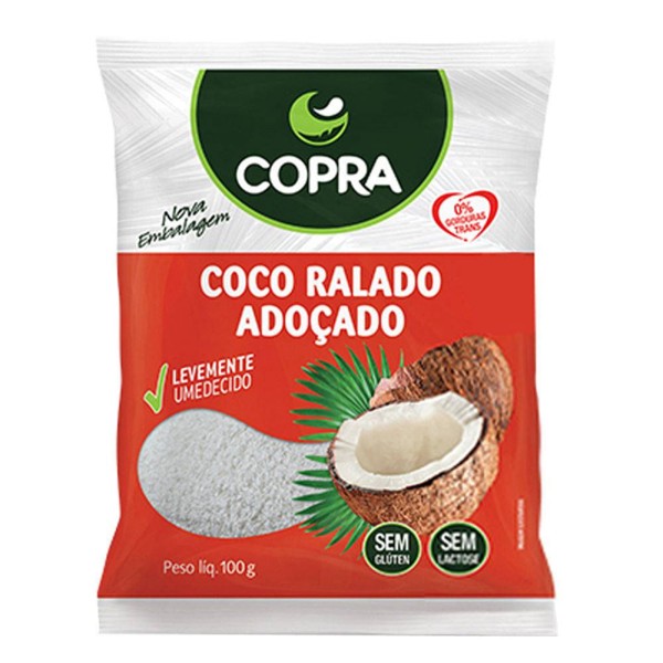 Encontraproduto.com.br - Coco Ralado Úmido e Adoçado Copra 100 g