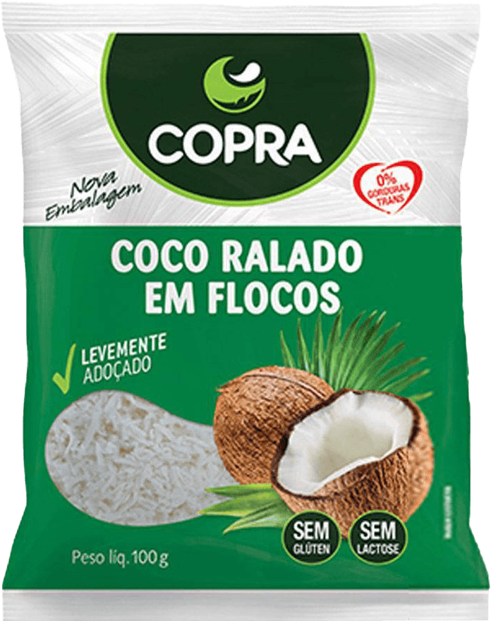 Encontraproduto.com.br - Coco Em Flocos úmido E Adoçado 100g Copra