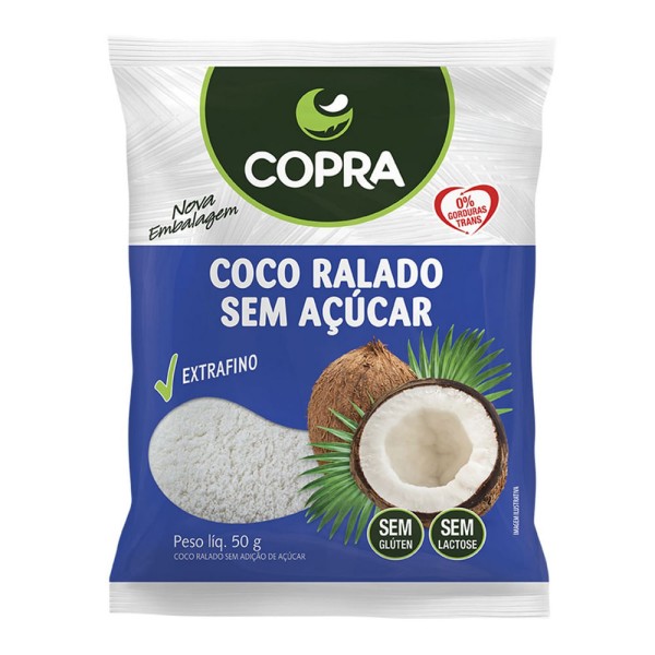Encontraproduto.com.br - Coco Ralado sem Adição de Açúcar Copra 100g