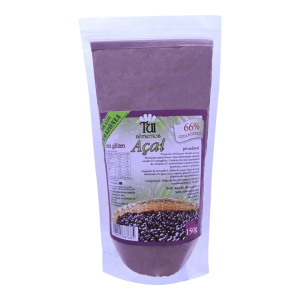 Encontraproduto.com.br - Açai em Pó solúvel - Tui - 150g