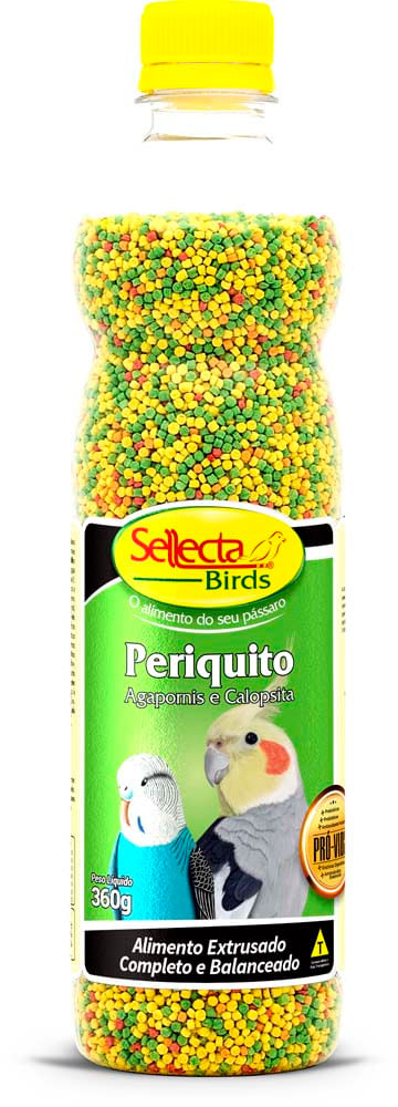 Encontraproduto.com.br - Sellecta Extrusada Periquito,agapornis e calopscita 360g