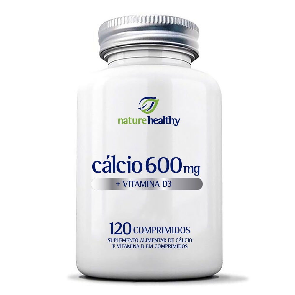 Calcio 600+Vitamina D3 200UI Nature Healthy 120 Comprimidos