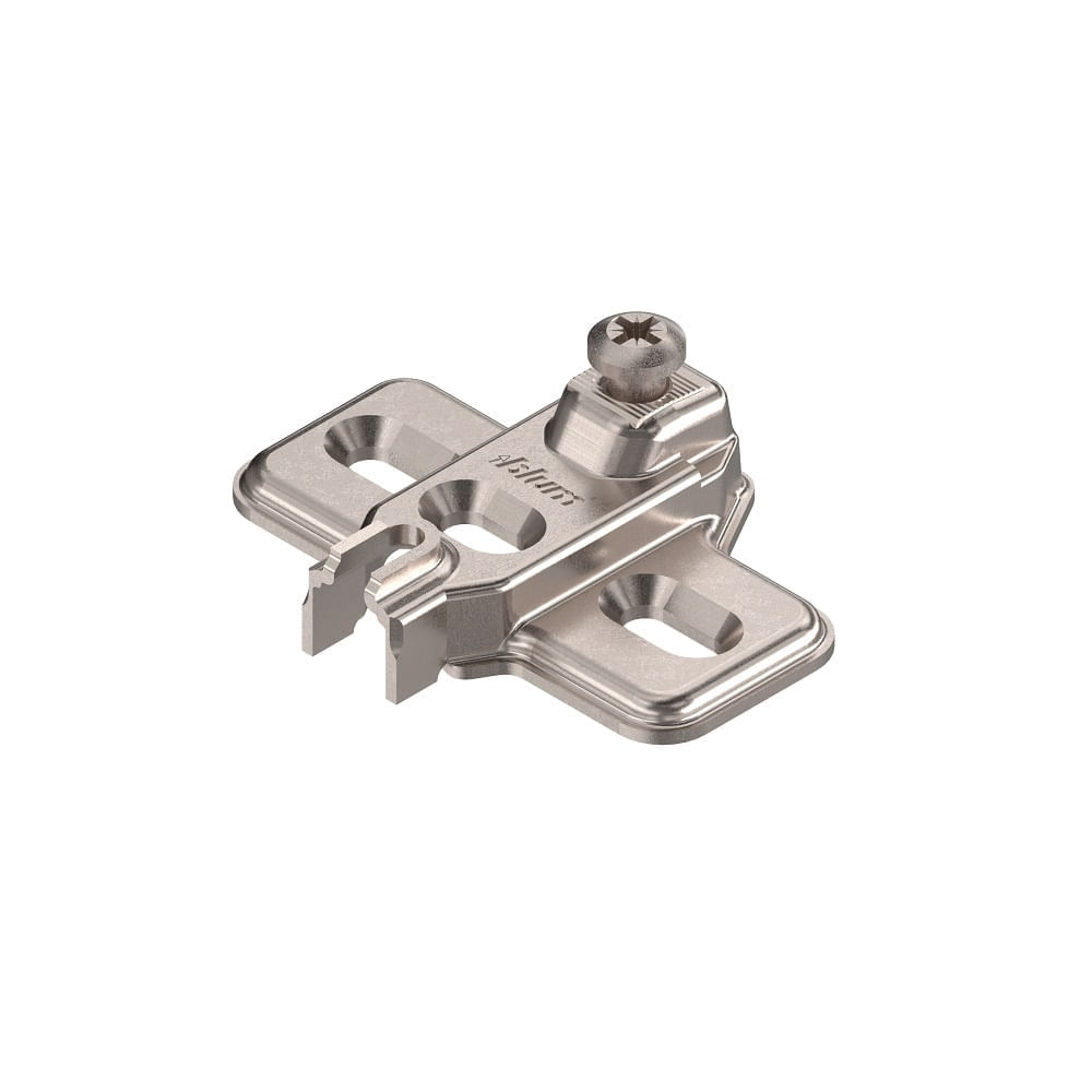 Encontraproduto.com.br - Dobradiça 35mm 107º Reta Modul Níquel com Calço Slide-On Blum
