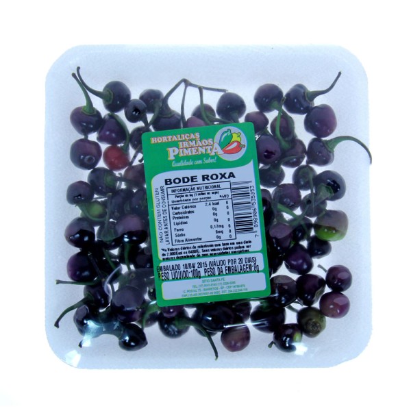 Encontraproduto.com.br - Pimenta Bode Irmãos Pimenta 100g Roxa