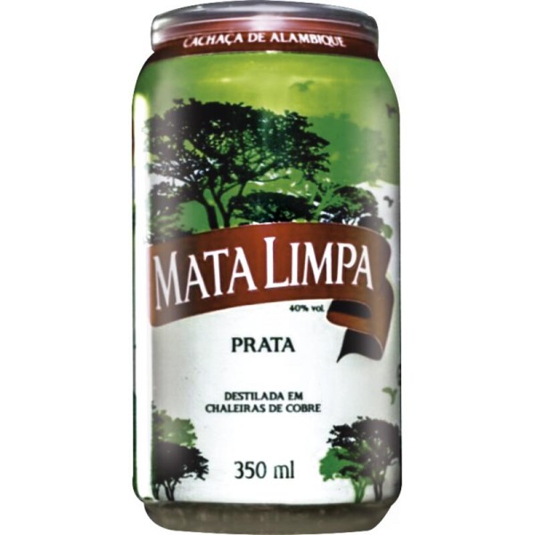 Encontraproduto.com.br - Cachaça Mata Limpa Prata Lata com 350ml