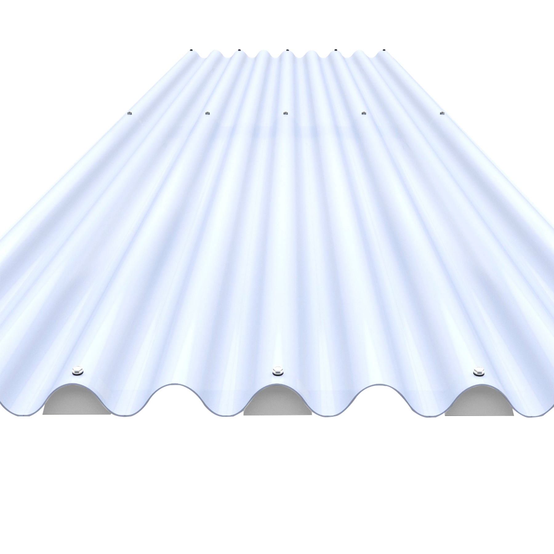 Encontraproduto.com.br - Telha Polipropileno Onda 175/51 110x244cm Translúcida Atco
