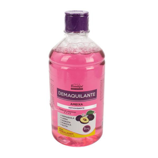 Encontraproduto.com.br - Demaquilante Líquido Ameixa 500 ml Face Beautiful