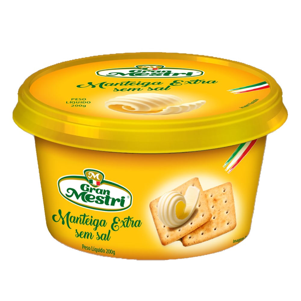 Manteiga Gran Mestri sem Sal Pote 200g