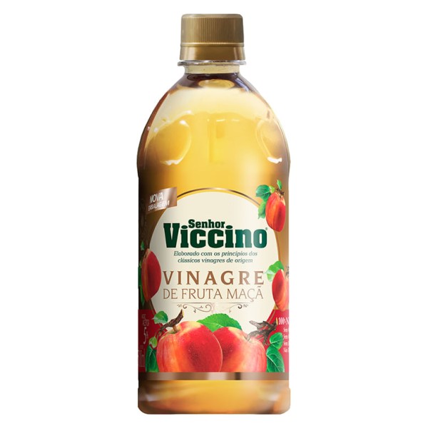Encontraproduto.com.br - Vinagre Senhor Viccino Fruta Maçã Zero Açúcar 500ml