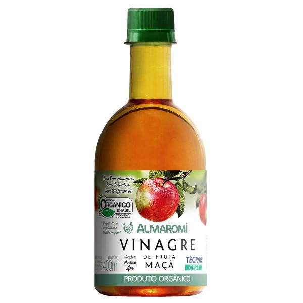 Encontraproduto.com.br - Vinagre de Fruta Maçã Orgânico 400ml - Almaromi Senhor Viccino