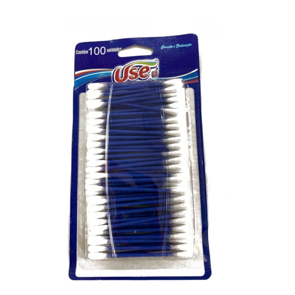 Encontraproduto.com.br - Hastes Flexíveis Cotonetes Use It com 100 unidades