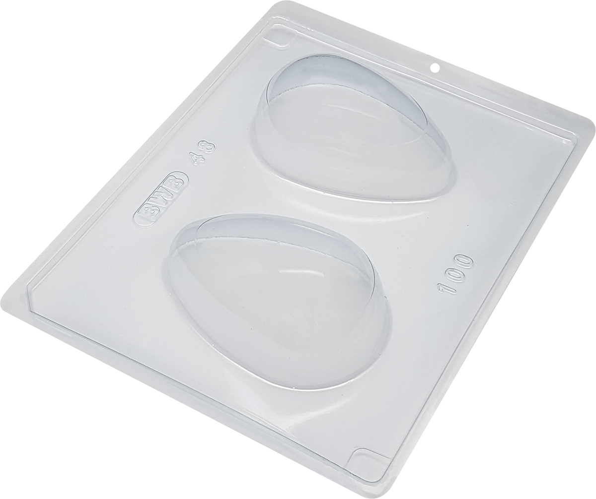 Encontraproduto.com.br - Forma PVC Silicone Ovo Liso 100g Ref.48 - BWB
