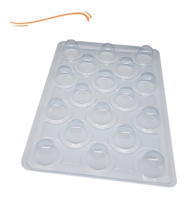 Encontraproduto.com.br - Forma Mini Trufa de Acetato Com Silicone 30 Gr