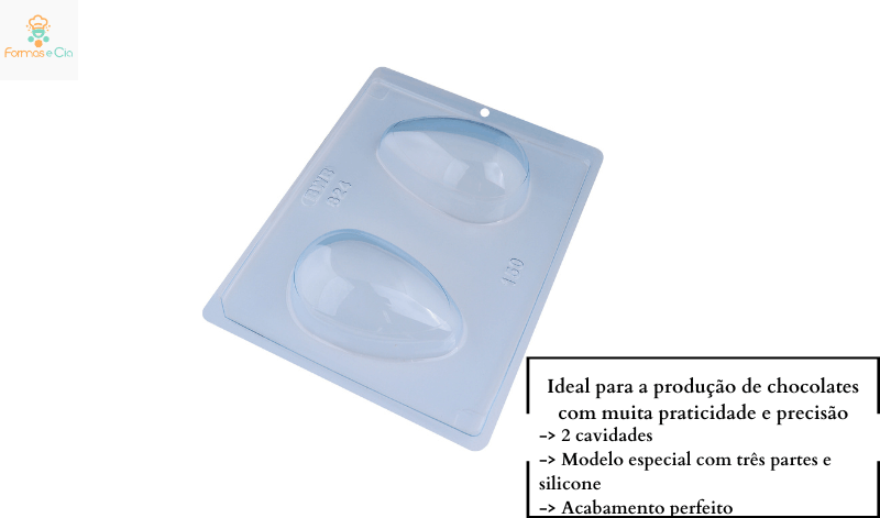 Encontraproduto.com.br - Forma PVC Silicone Ovo 150g Ref.824 - BWB