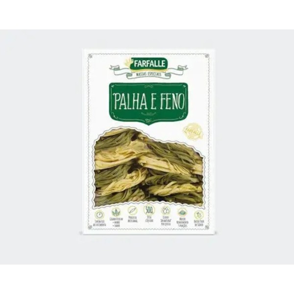 Encontraproduto.com.br - Macarrão Palha e Feno Farfalle 500g