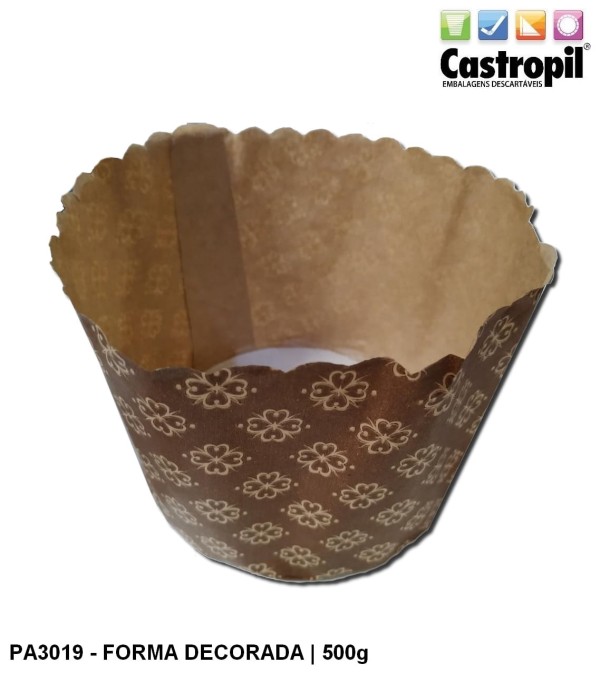 Petropel Forma Panetone 500Gr Decorada C/100