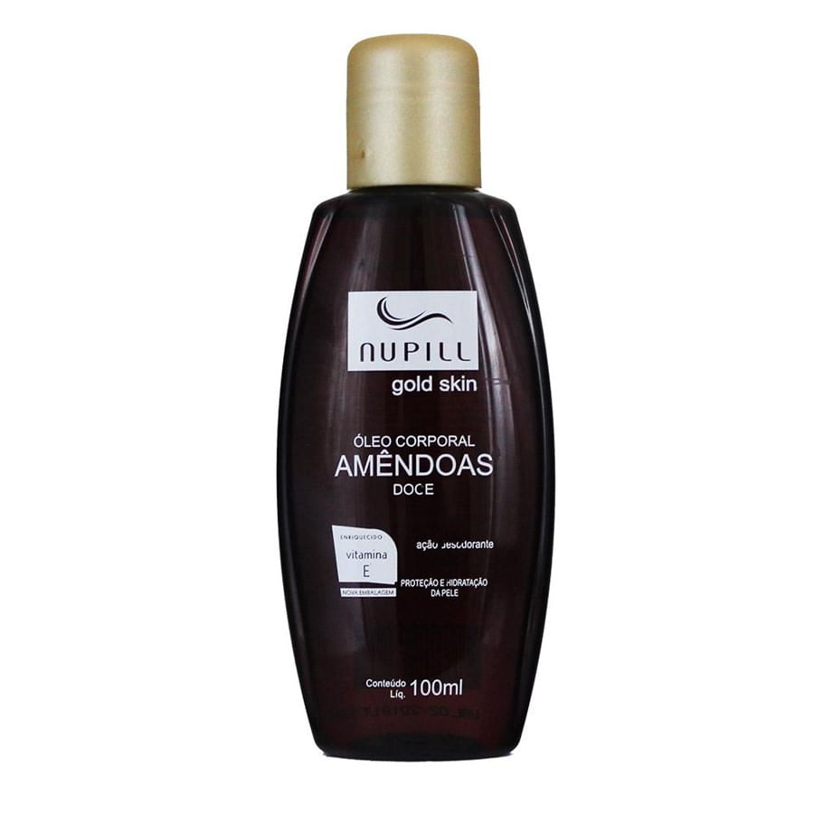 Encontraproduto.com.br - Oleo Corporal Amendoas Doce 100ml Vitamina E - Nupill