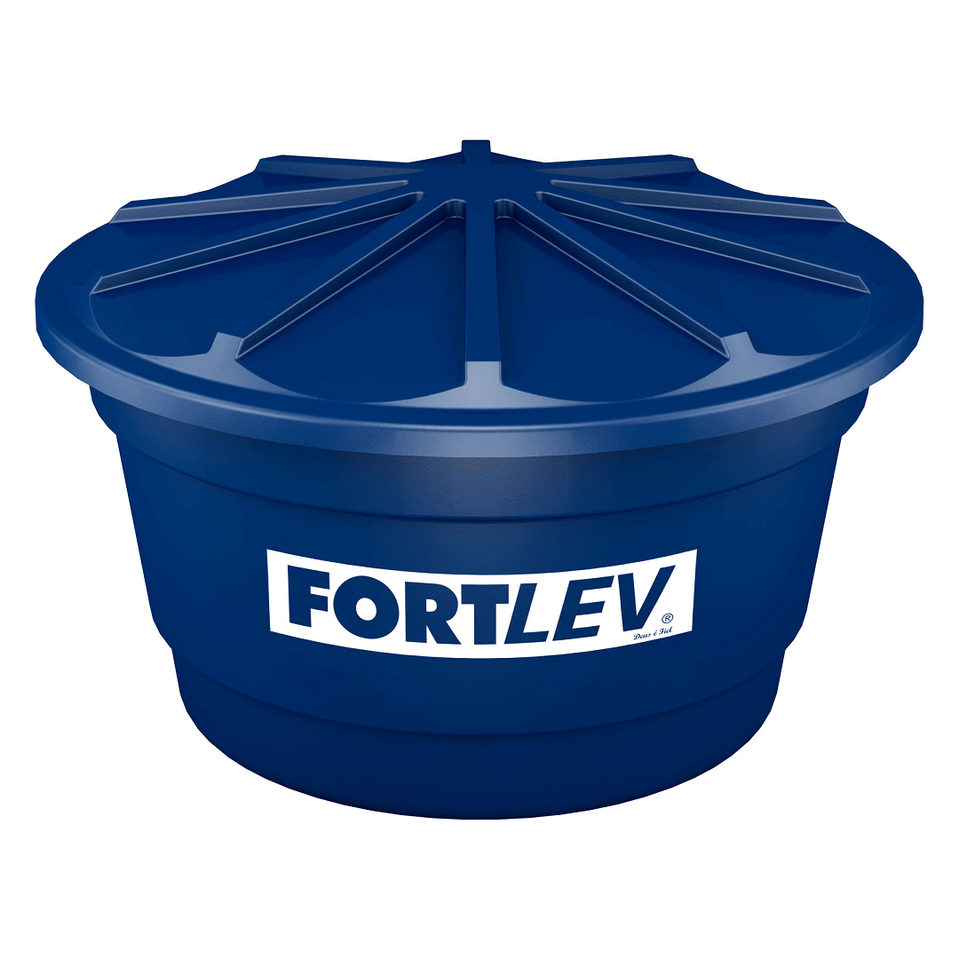 Encontraproduto.com.br - Caixa Dágua Polietileno 100L com Tampa - Fortlev