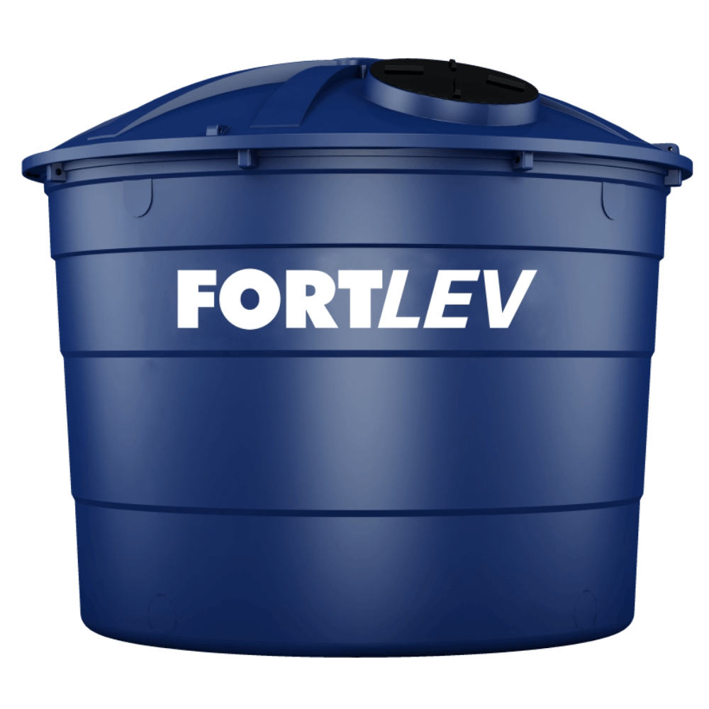 Encontraproduto.com.br - Tanque De Água Fortlev Reservatórios Caixa D´água Vertical Polietileno 10000l Azul De 2.57 m X 2.95 m